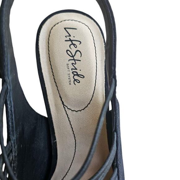 LifeStride Cabaret Dress Sandal Black Size 11 - Picture 7 of 8